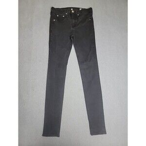 Rag & Bone Jeans Womens 27 28x29 10" Skinny Black‎ Mid Rise Stretch Modern City
